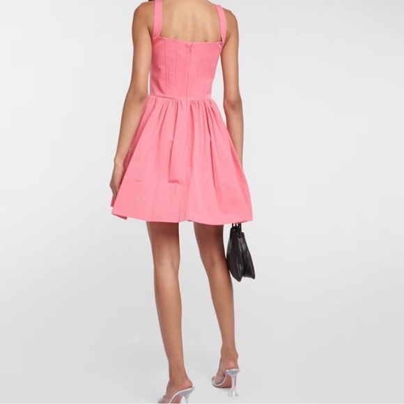 NWT STAUD Landscape Corset Mini Dress in Pink Lollipop - Picture 4 of 13